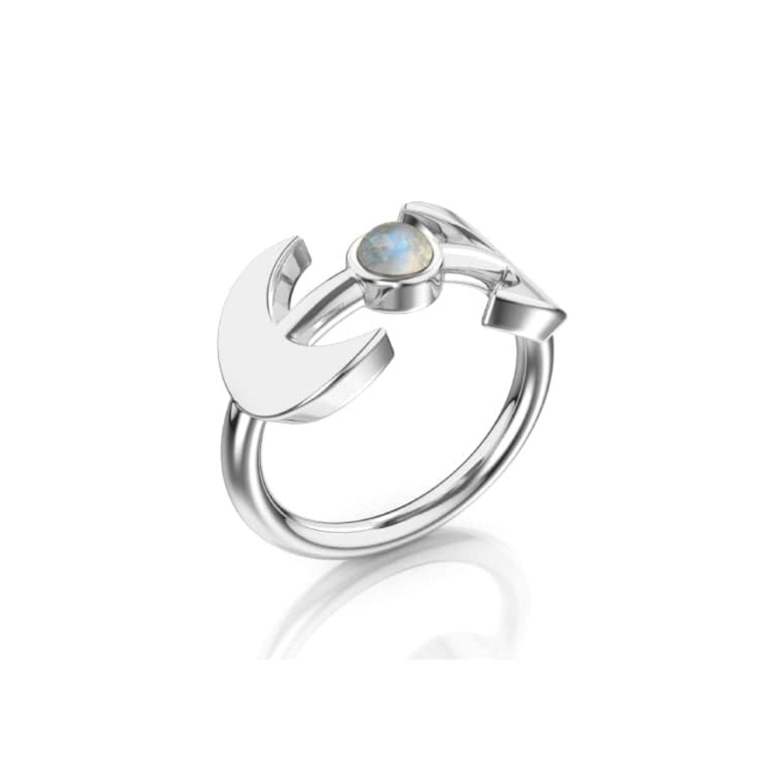 Anillo de plata Selene