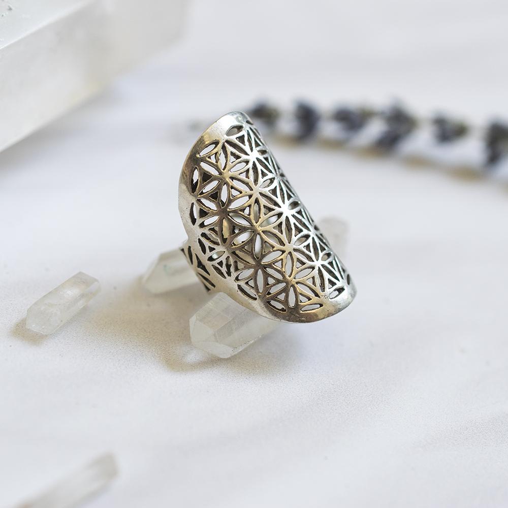 Flower Of Life Ring Rings