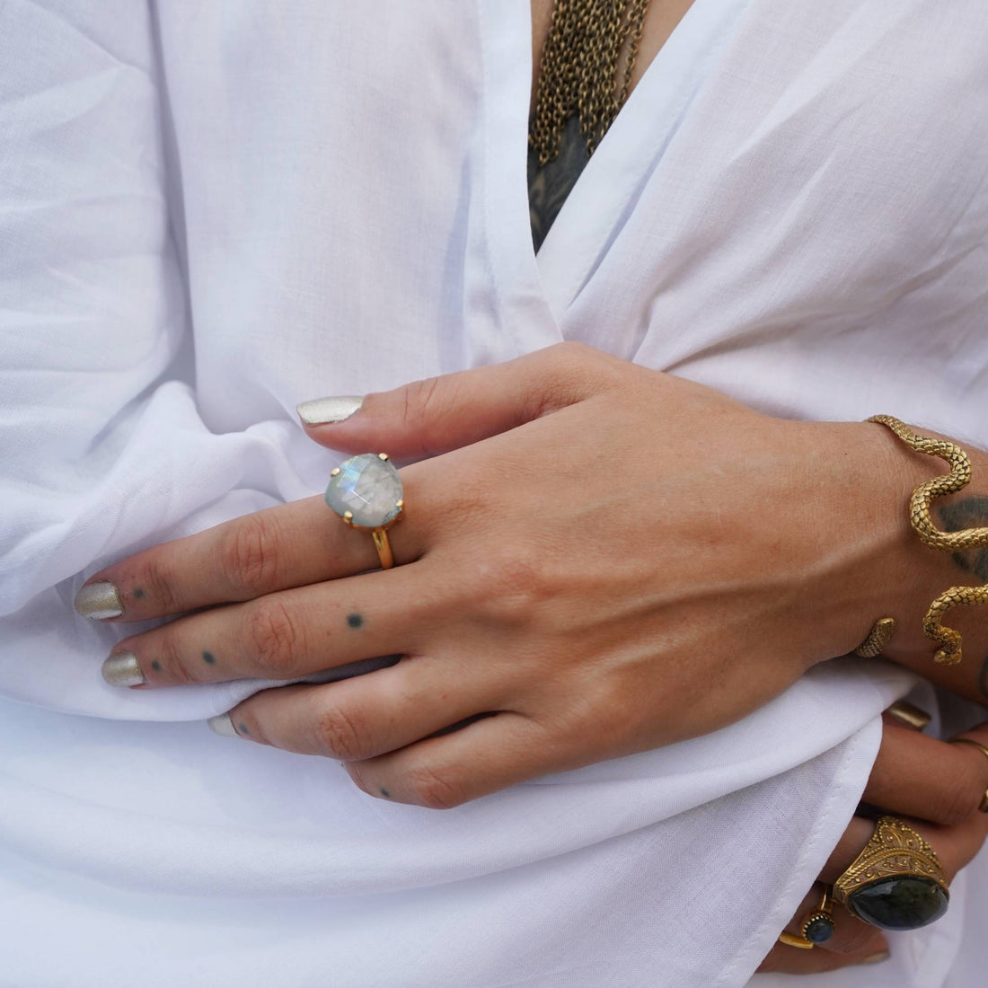 Nura Moonstone Ring