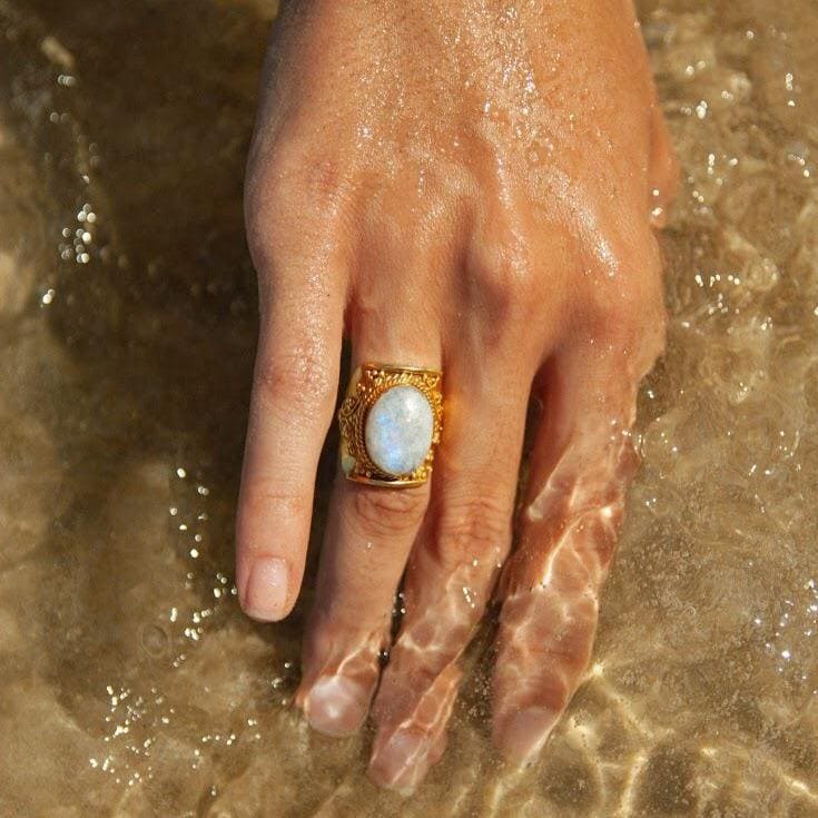 Muse Moonstone Ring