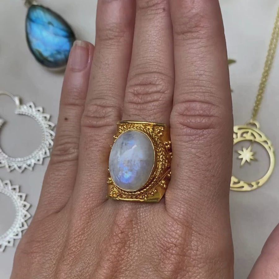 Muse Moonstone Ring