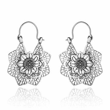 Boucle d'oreille impériale en argent