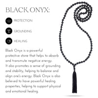 Collier protecteur Onyx noir Mala