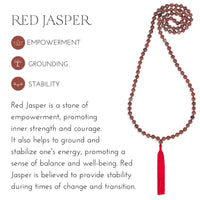 Collar Empoderador de Jaspe Rojo Mala