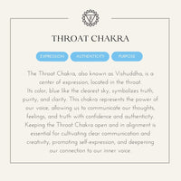 Bracciale del chakra della gola