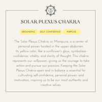 Pulsera Chakra del Plexo Solar
