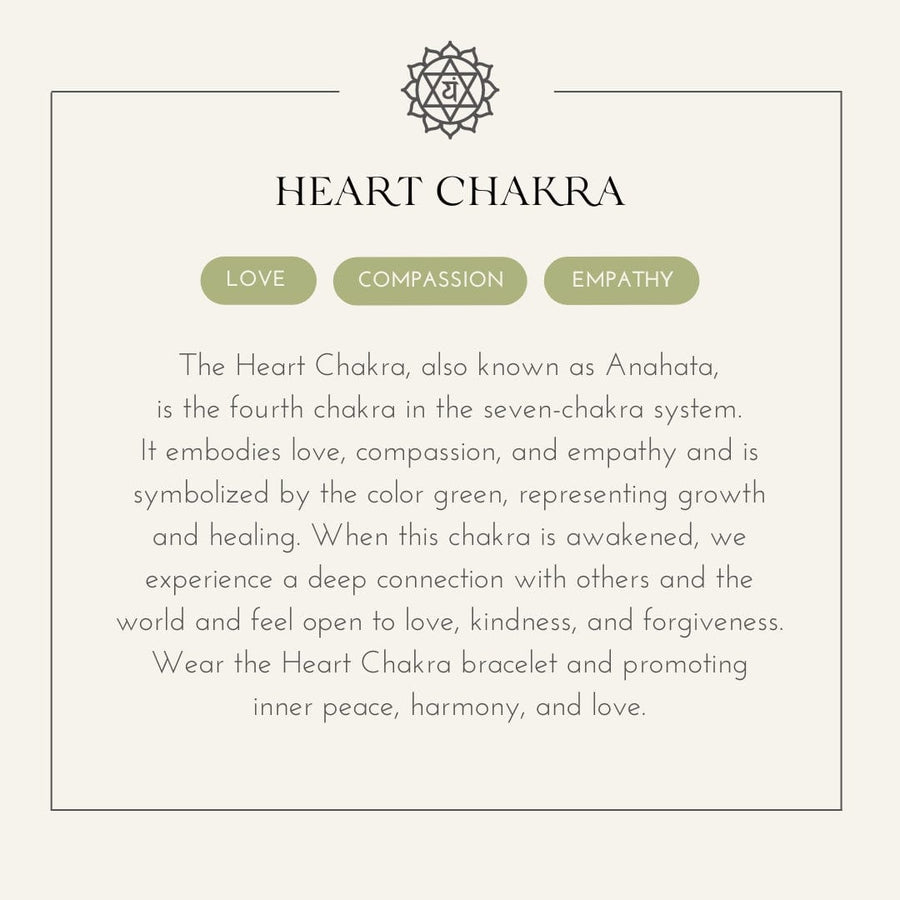 Pulsera Chakra del Corazón