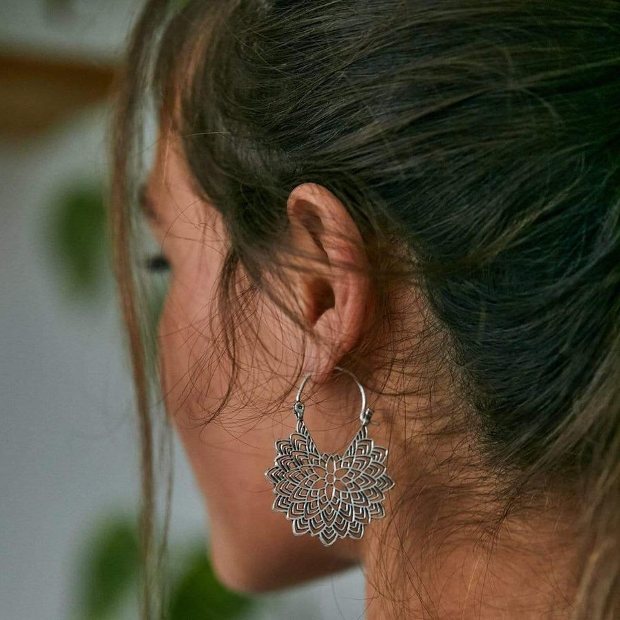 Boucles d'oreilles en argent Aster